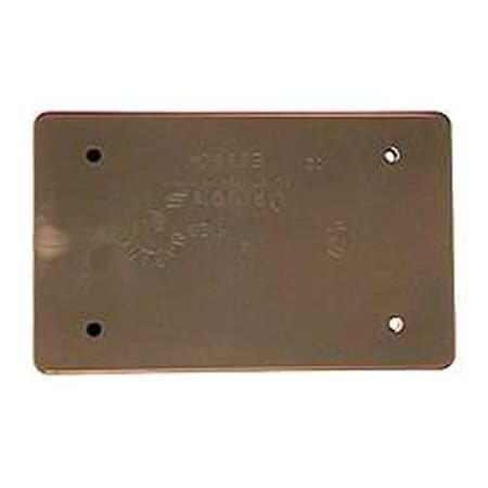 V3Gate Box Cover, 1 Gang, PVC, Blank Cover Type E980CN-CAR